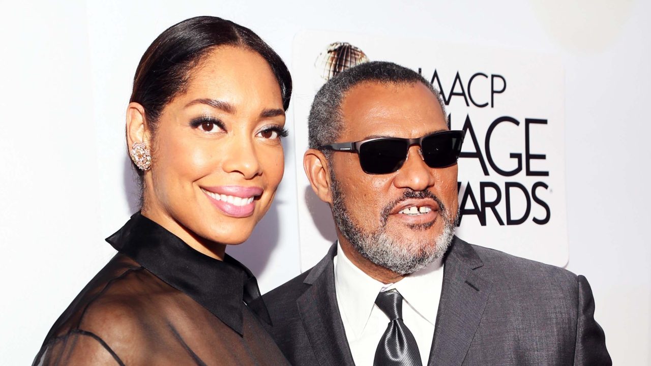 Gina Torres with her ex-husband Laurence Fishburne