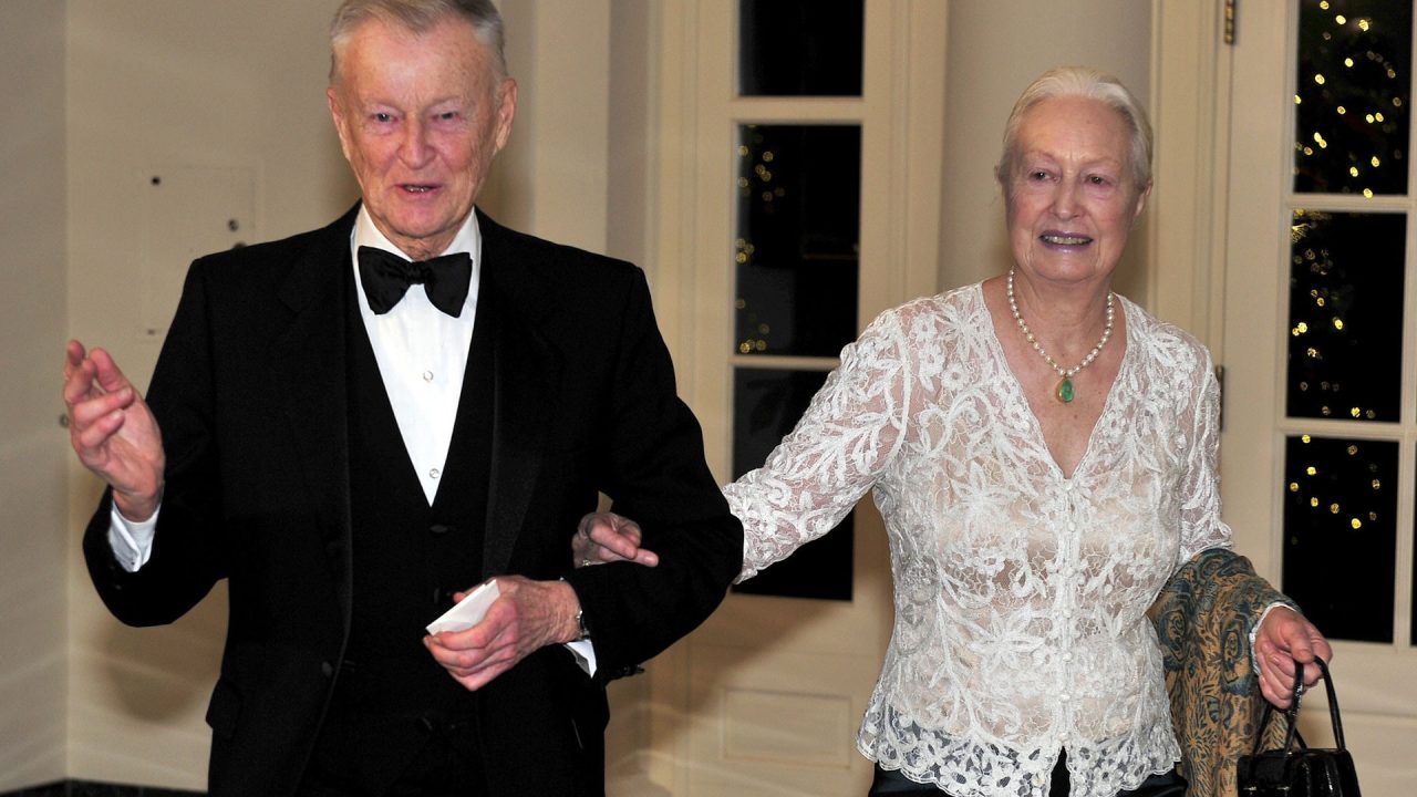 Збигнев Бжезинский с женой Эмили Бенеш